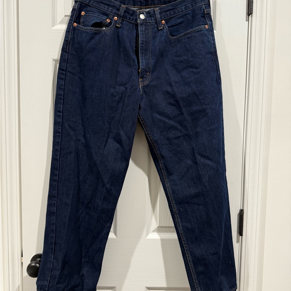 Levi's Men's Relaxed Fit Jeans in Dark Blue